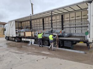 Gerüstbauer im Einsatz